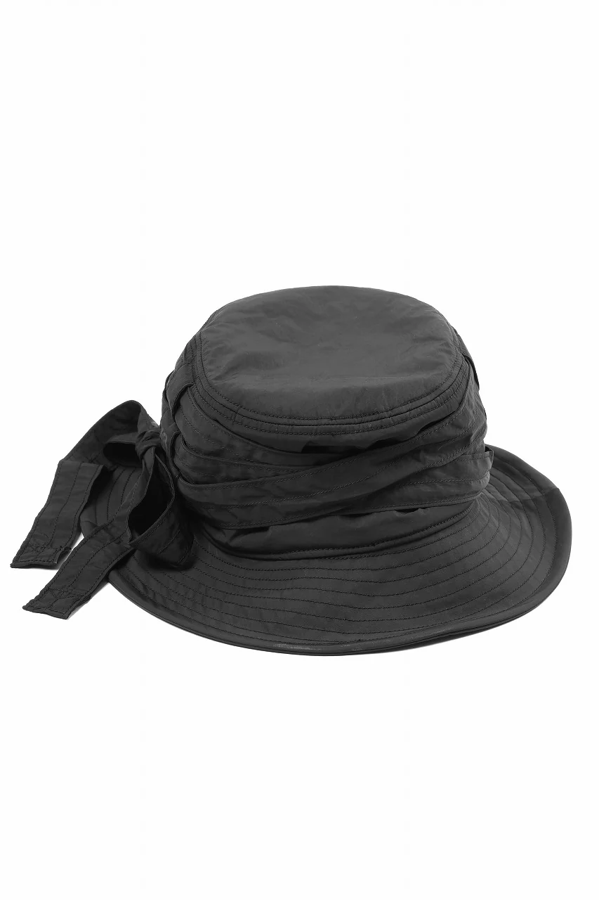 Y-3 Yohji Yamamoto CINCH BUCKET HAT (BLACK) - Image 4