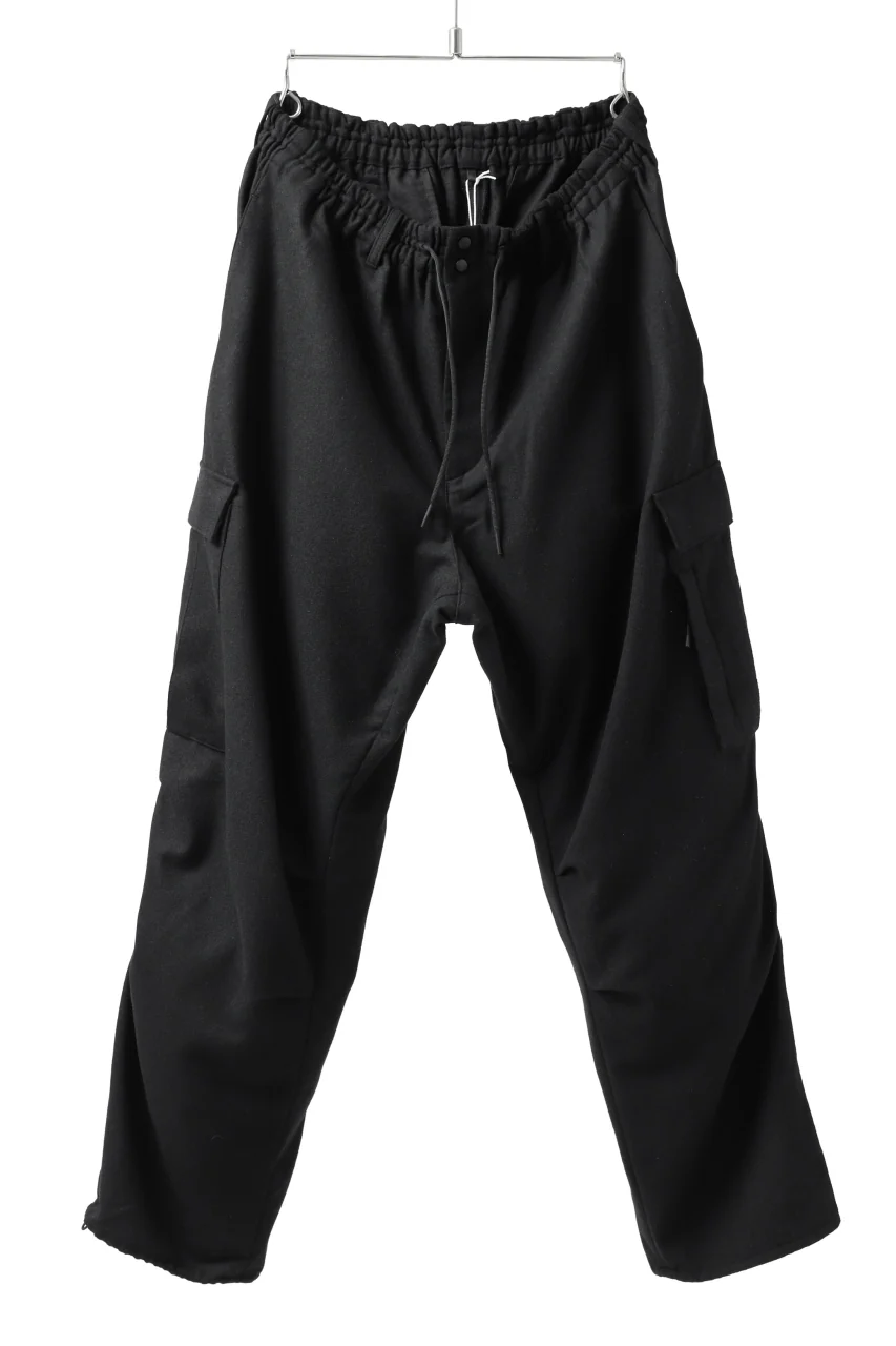 Y-3 Yohji Yamamoto CLASSIC CARGO PANTS / WOOL FLANNEL (BLACK)