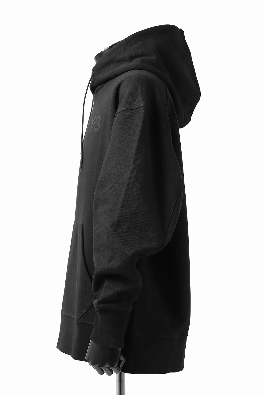 Y-3 Yohji Yamamoto CLASSIC CHEST LOGO HOODIE PARKA / FRENCH TERRY (BLACK) - Image 10