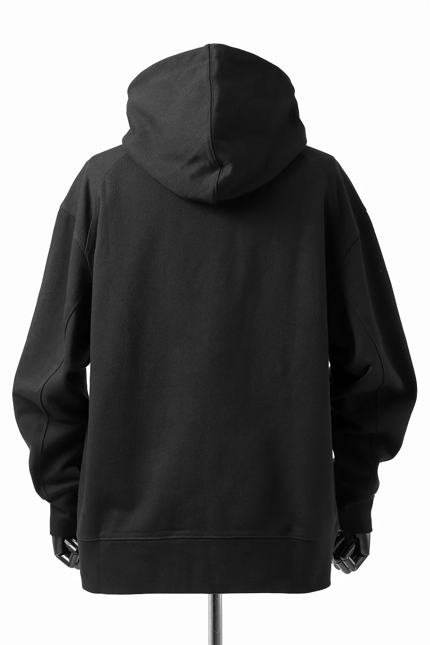 Y-3 Yohji Yamamoto CLASSIC CHEST LOGO HOODIE PARKA / FRENCH TERRY (BLACK) - Image 11