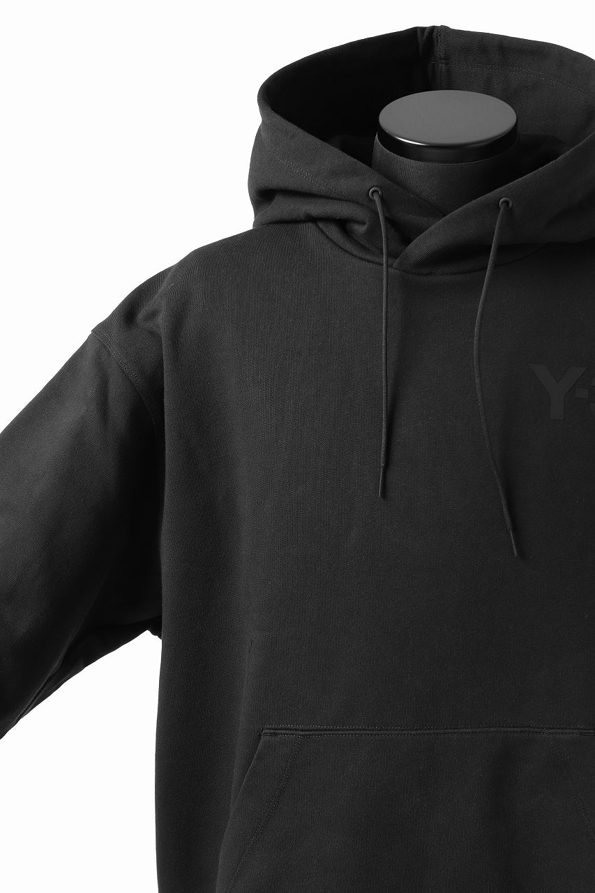 Y-3 Yohji Yamamoto CLASSIC CHEST LOGO HOODIE PARKA / FRENCH TERRY (BLACK) - Image 16
