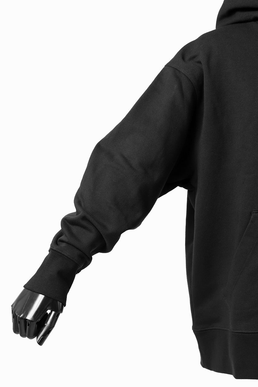 Y-3 Yohji Yamamoto CLASSIC CHEST LOGO HOODIE PARKA / FRENCH TERRY (BLACK) - Image 18