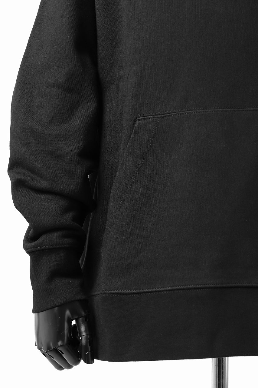 Y-3 Yohji Yamamoto CLASSIC CHEST LOGO HOODIE PARKA / FRENCH TERRY (BLACK) - Image 19