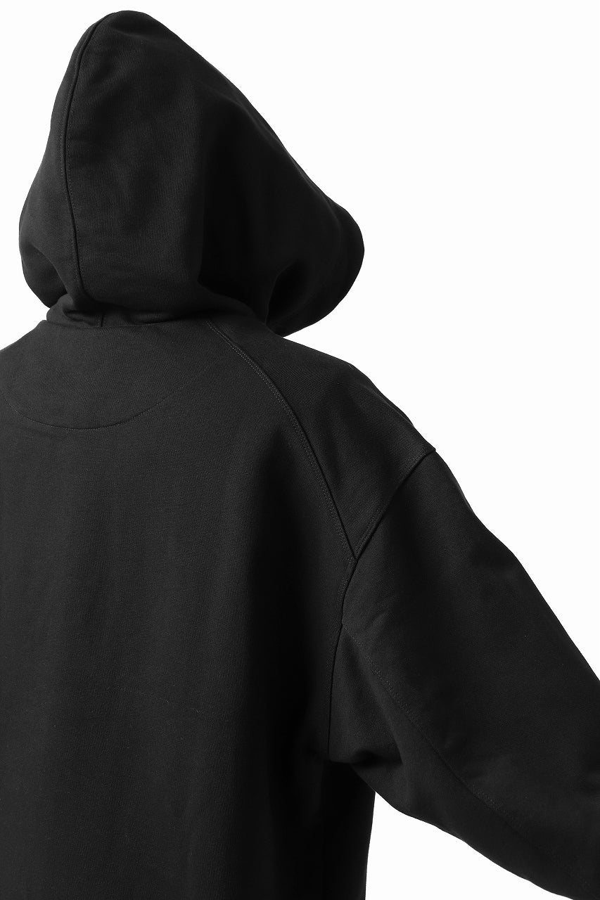 Y-3 Yohji Yamamoto CLASSIC CHEST LOGO HOODIE PARKA / FRENCH TERRY (BLACK) - Image 23