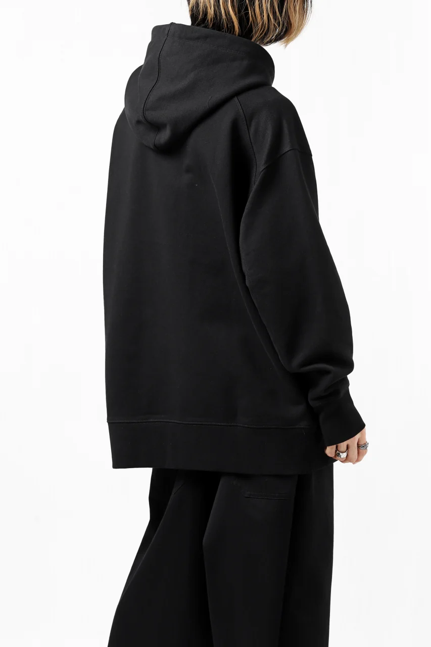 Y-3 Yohji Yamamoto CLASSIC CHEST LOGO HOODIE PARKA / FRENCH TERRY (BLACK) - Image 29