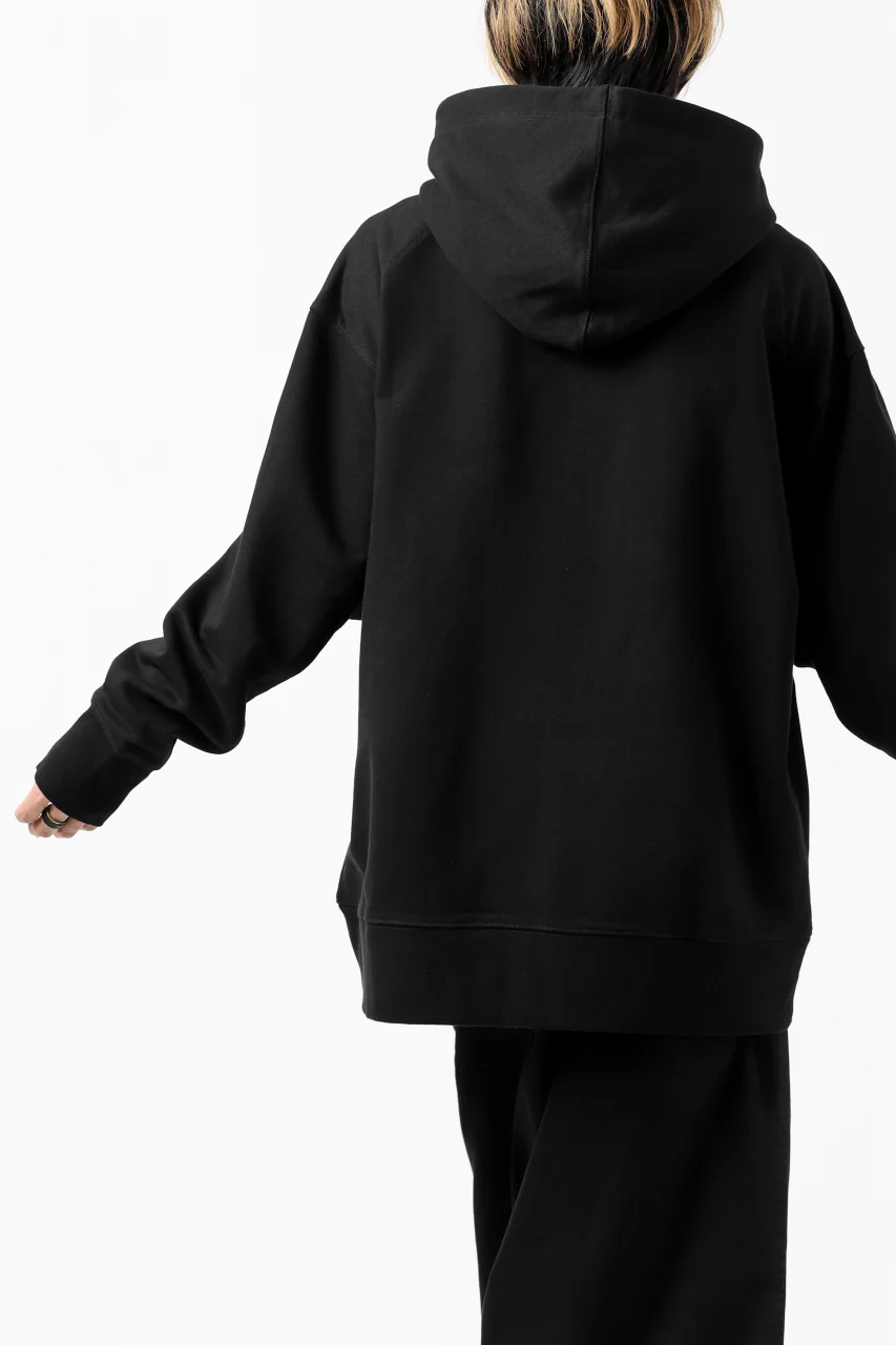 Y-3 Yohji Yamamoto CLASSIC CHEST LOGO HOODIE PARKA / FRENCH TERRY (BLACK) - Image 30