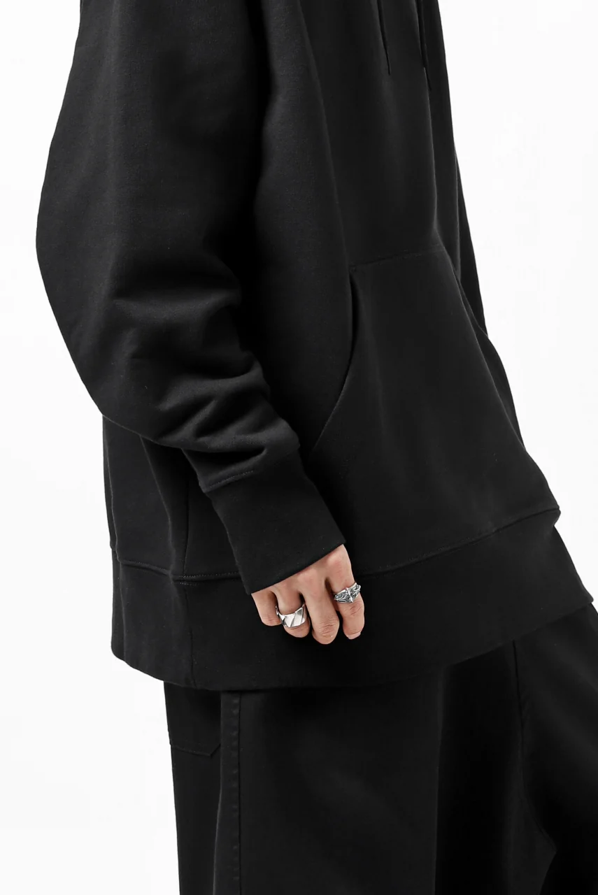 Y-3 Yohji Yamamoto CLASSIC CHEST LOGO HOODIE PARKA / FRENCH TERRY (BLACK) - Image 33