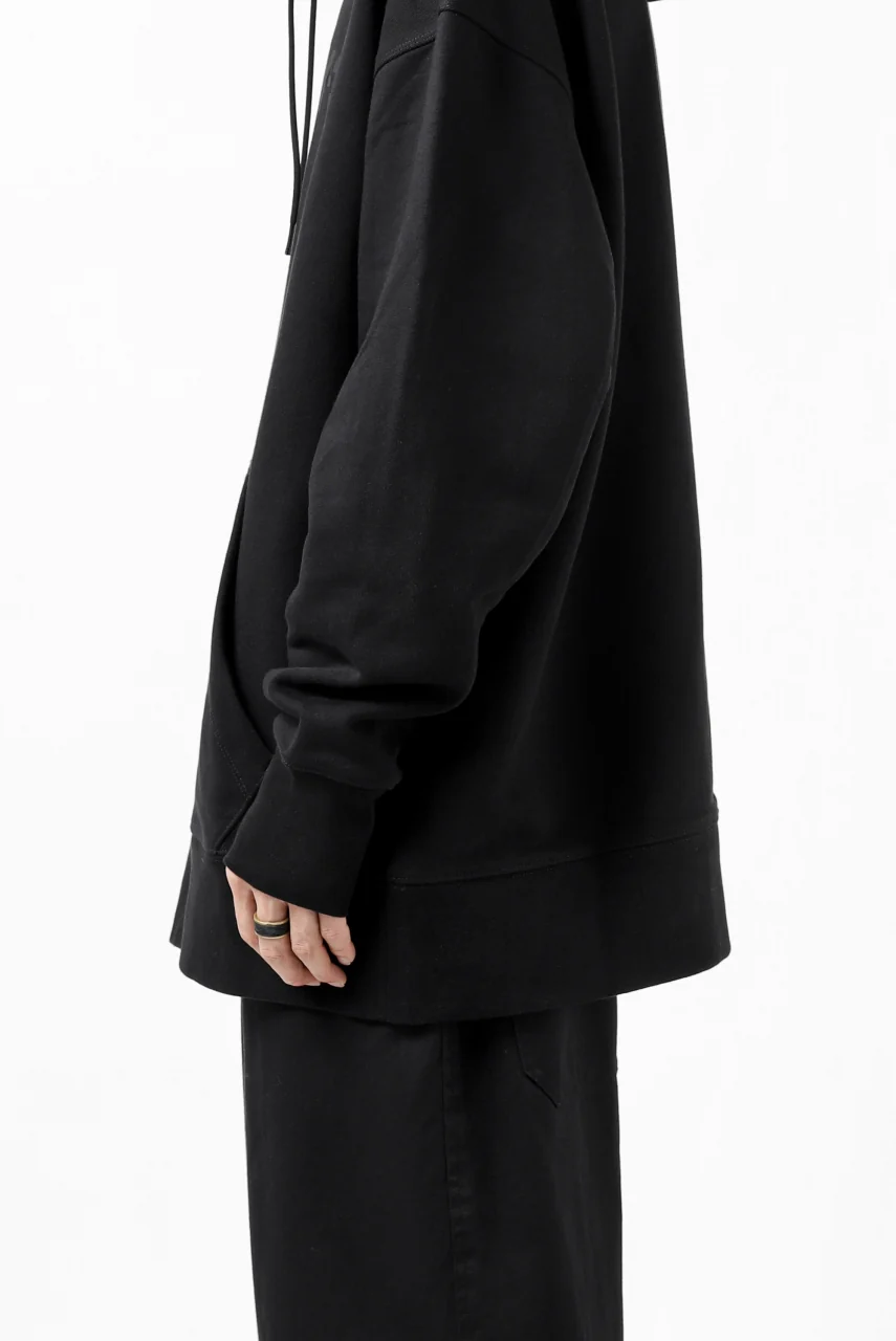 Y-3 Yohji Yamamoto CLASSIC CHEST LOGO HOODIE PARKA / FRENCH TERRY (BLACK) - Image 34