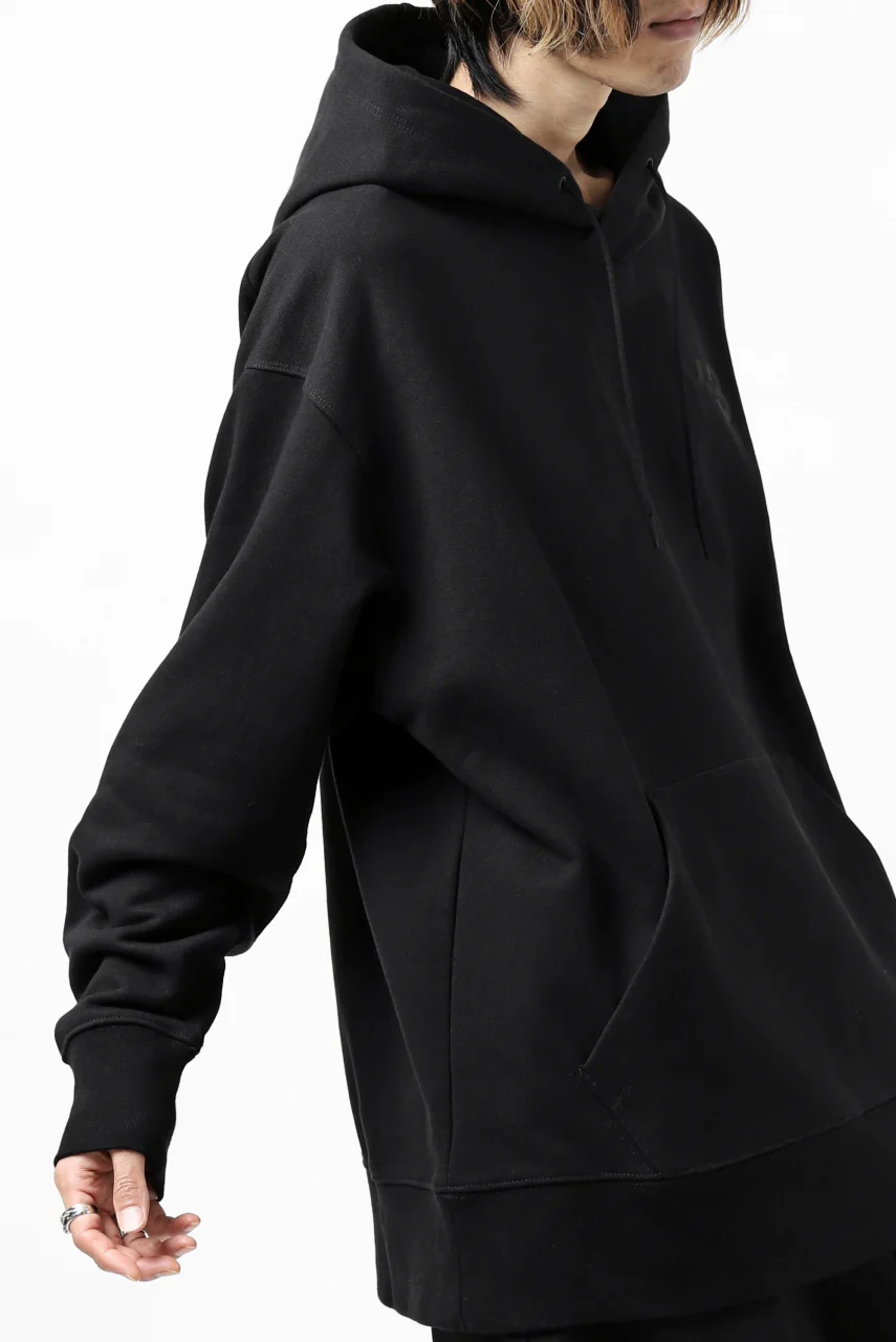 Y-3 Yohji Yamamoto CLASSIC CHEST LOGO HOODIE PARKA / FRENCH TERRY (BLACK) - Image 35