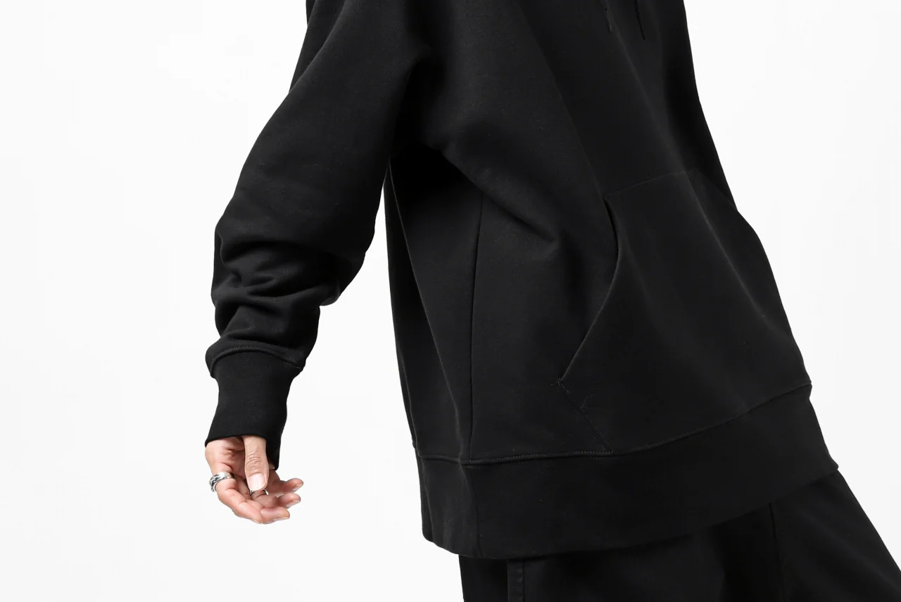 Y-3 Yohji Yamamoto CLASSIC CHEST LOGO HOODIE PARKA / FRENCH TERRY (BLACK) - Image 38