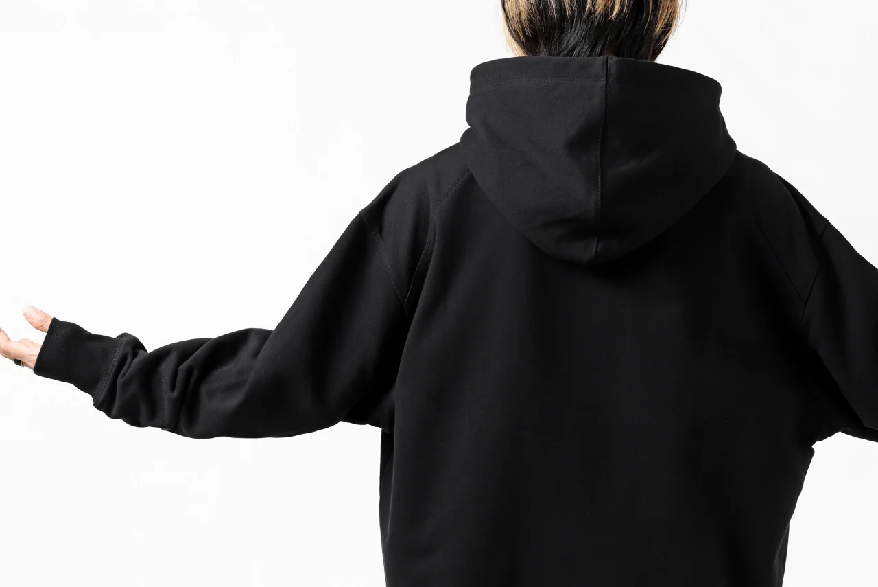 Y-3 Yohji Yamamoto CLASSIC CHEST LOGO HOODIE PARKA / FRENCH TERRY (BLACK) - Image 41