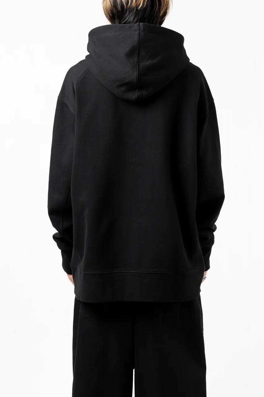 Y-3 Yohji Yamamoto CLASSIC CHEST LOGO HOODIE PARKA / FRENCH TERRY (BLACK) - Image 7