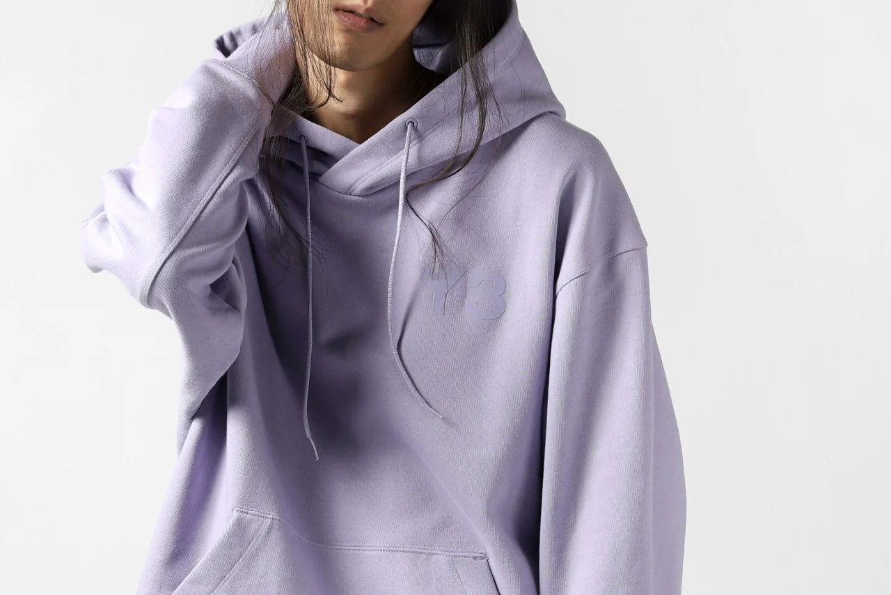 Y-3 Yohji Yamamoto CLASSIC CHEST LOGO HOODIE PARKA / FRENCH TERRY (ESPOIR) - Image 47