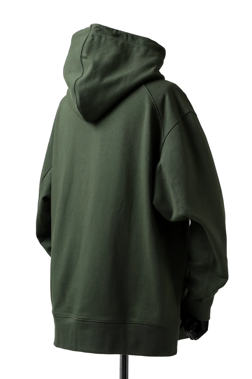 Y-3 Yohji Yamamoto CLASSIC CHEST LOGO HOODIE PARKA / FRENCH TERRY (GREEN) - Image 15
