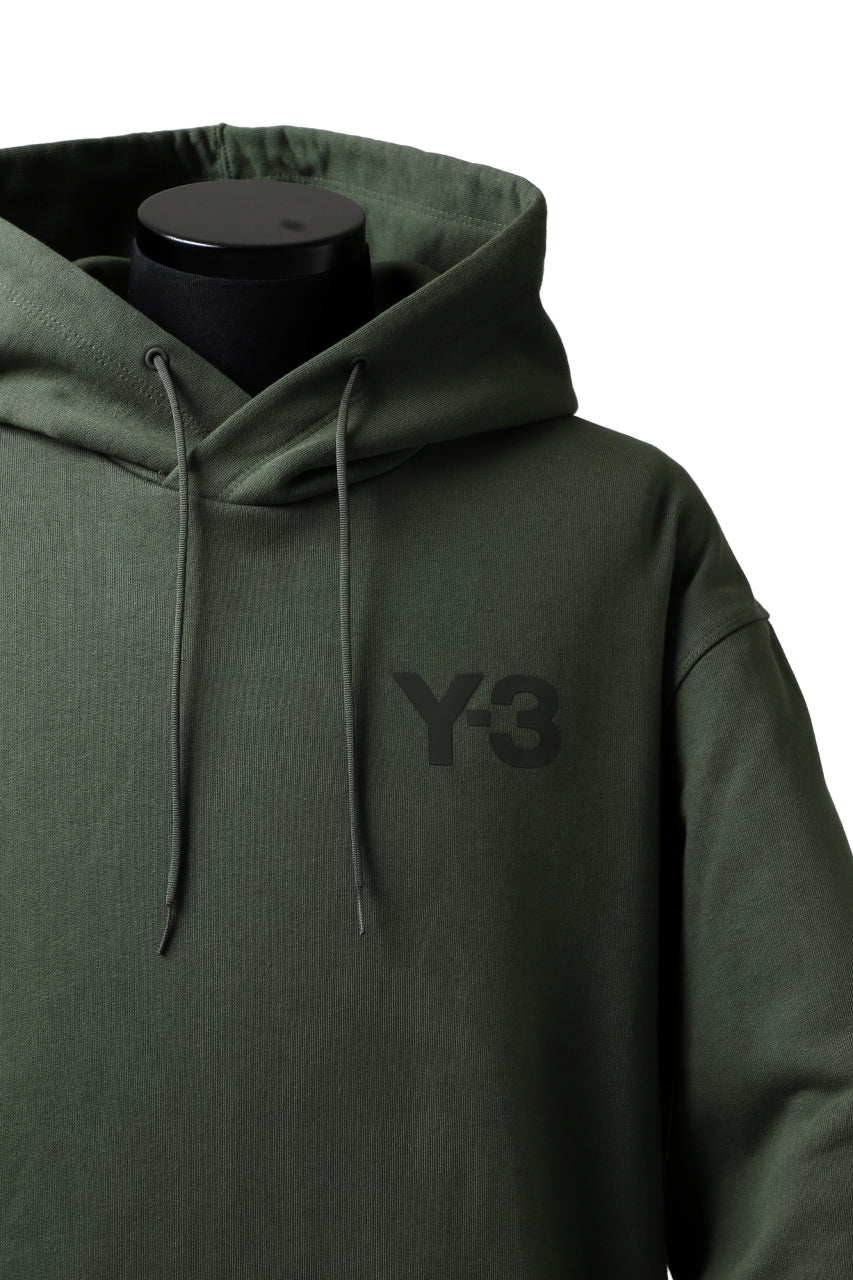 Y-3 Yohji Yamamoto CLASSIC CHEST LOGO HOODIE PARKA / FRENCH TERRY (GREEN) - Image 20