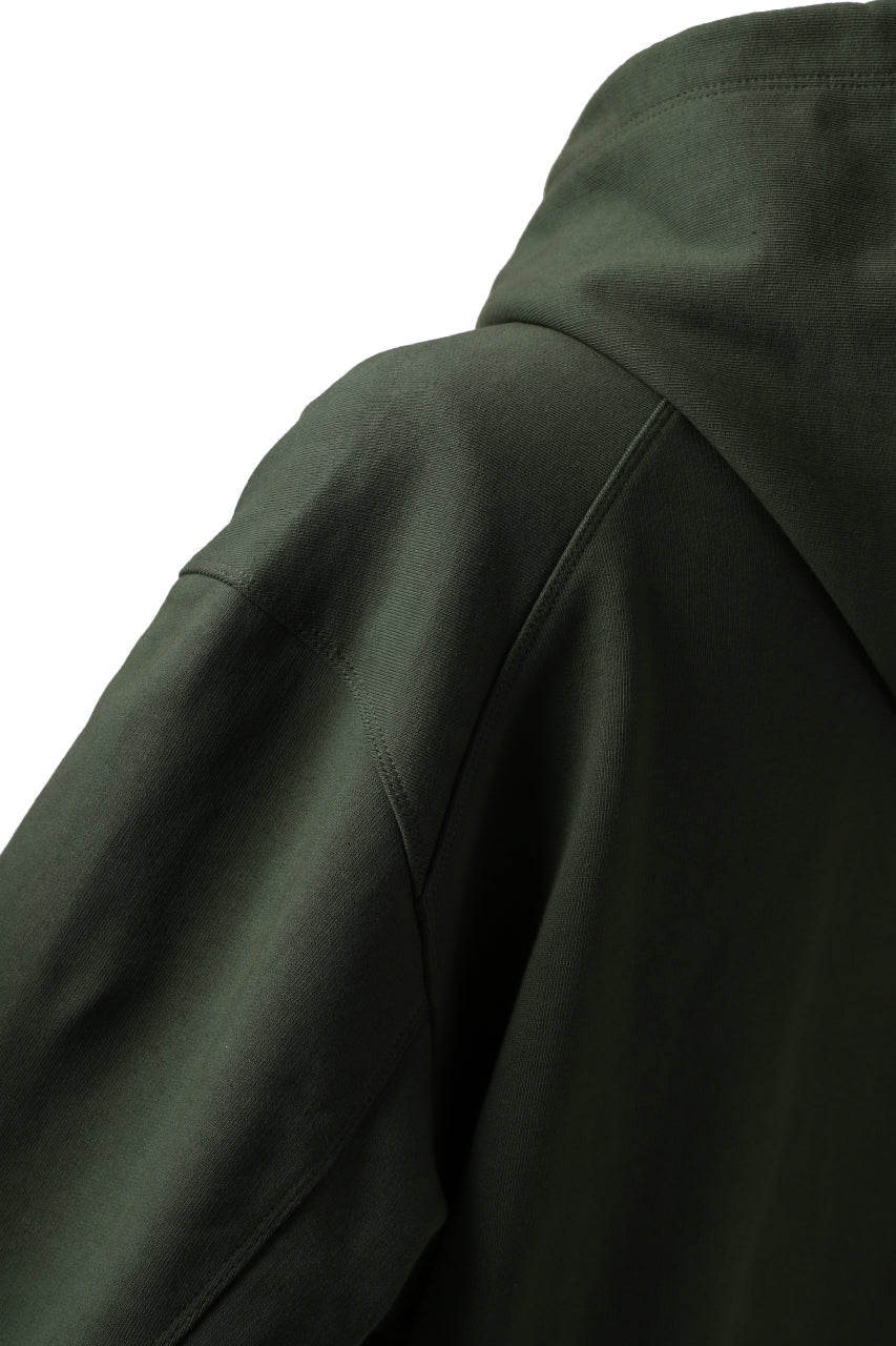 Y-3 Yohji Yamamoto CLASSIC CHEST LOGO HOODIE PARKA / FRENCH TERRY (GREEN) - Image 23
