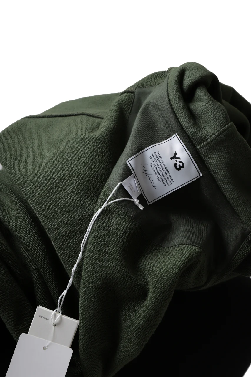 Y-3 Yohji Yamamoto CLASSIC CHEST LOGO HOODIE PARKA / FRENCH TERRY (GREEN) - Image 26