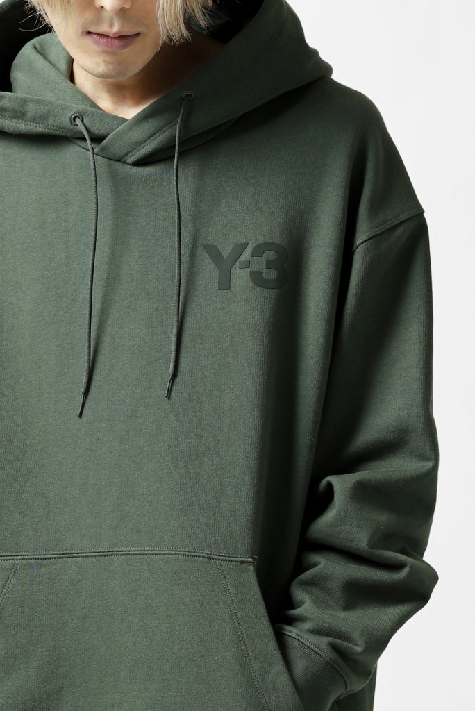 Y-3 Yohji Yamamoto CLASSIC CHEST LOGO HOODIE PARKA / FRENCH TERRY (GREEN) - Image 30
