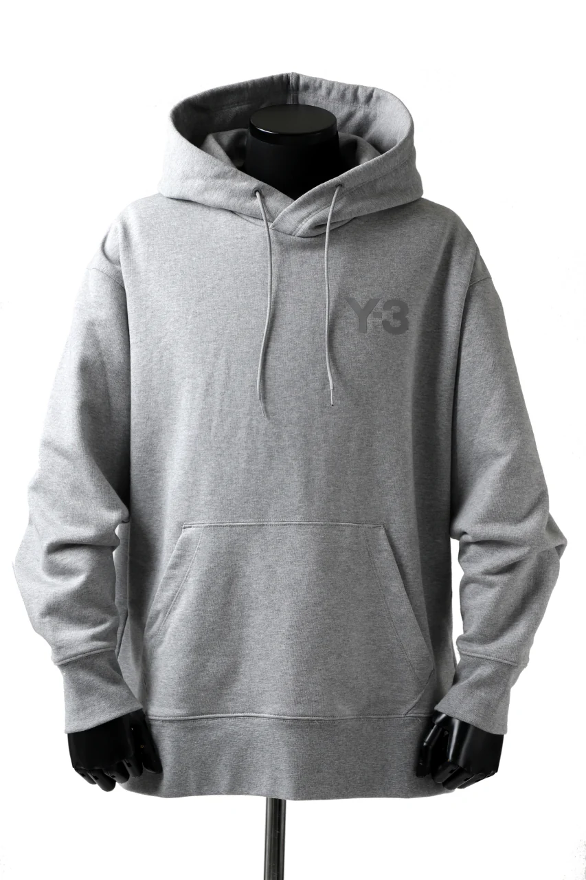 Y-3 Yohji Yamamoto CLASSIC CHEST LOGO HOODIE PARKA / FRENCH TERRY (GREY)