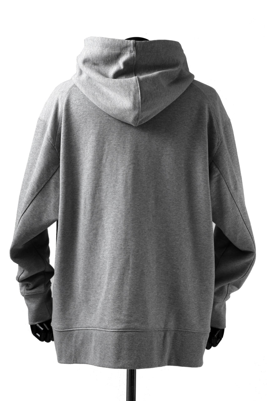 Y-3 Yohji Yamamoto CLASSIC CHEST LOGO HOODIE PARKA / FRENCH TERRY (GREY) - Image 16
