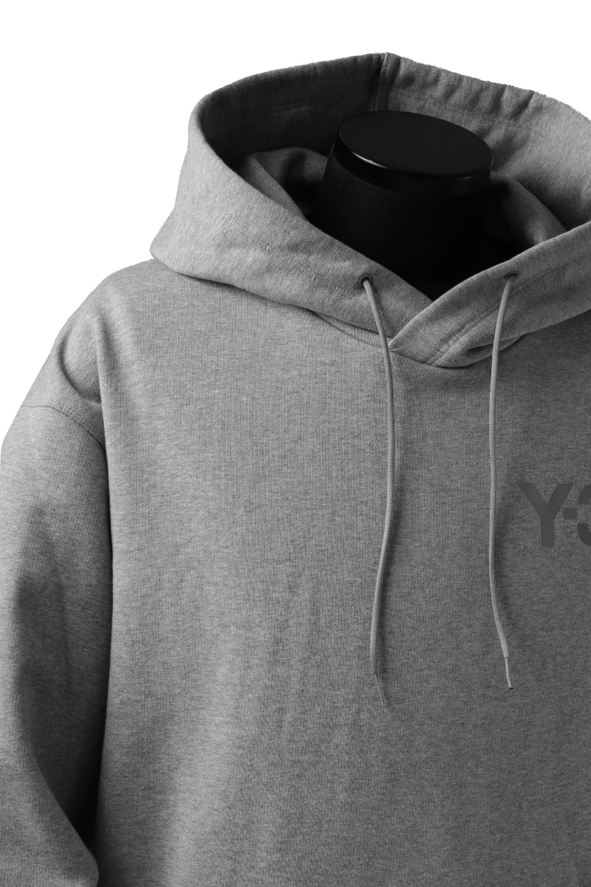 Y-3 Yohji Yamamoto CLASSIC CHEST LOGO HOODIE PARKA / FRENCH TERRY (GREY) - Image 19
