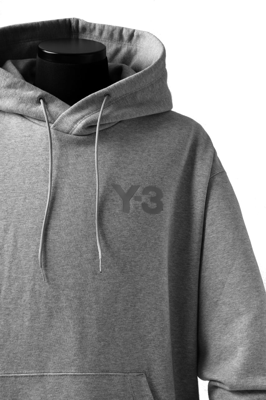 Y-3 Yohji Yamamoto CLASSIC CHEST LOGO HOODIE PARKA / FRENCH TERRY (GREY) - Image 21