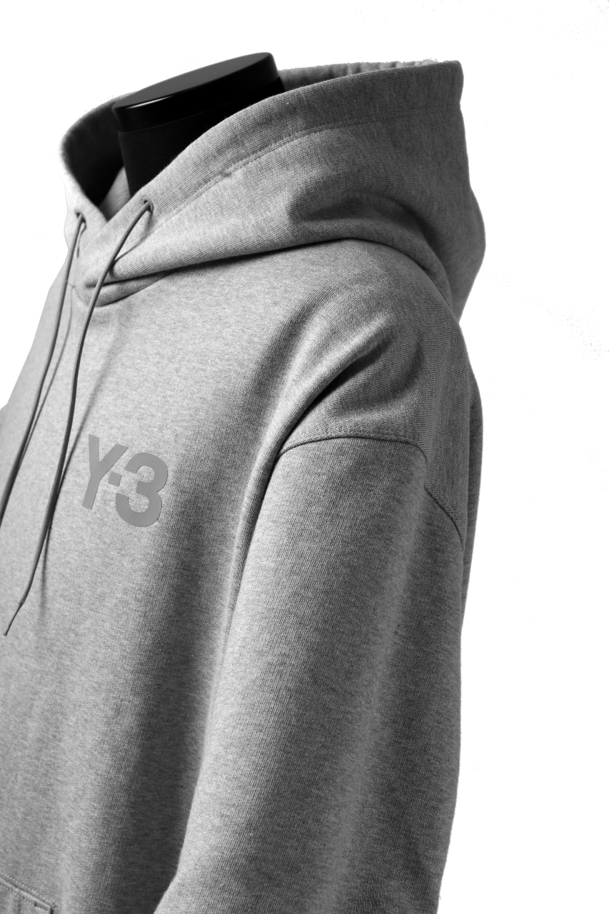 Y-3 Yohji Yamamoto CLASSIC CHEST LOGO HOODIE PARKA / FRENCH TERRY (GREY) - Image 23