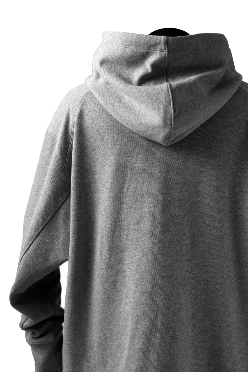 Y-3 Yohji Yamamoto CLASSIC CHEST LOGO HOODIE PARKA / FRENCH TERRY (GREY) - Image 24