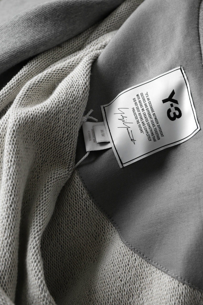 Y-3 Yohji Yamamoto CLASSIC CHEST LOGO HOODIE PARKA / FRENCH TERRY (GREY) - Image 26