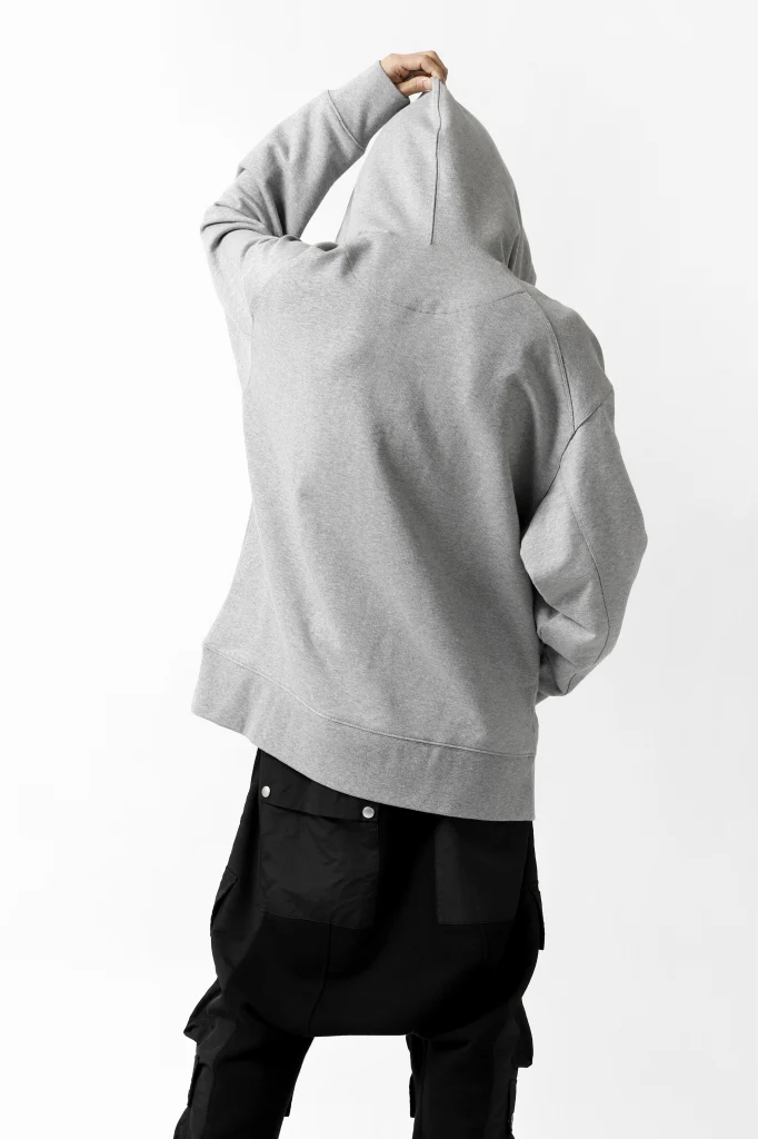 Y-3 Yohji Yamamoto CLASSIC CHEST LOGO HOODIE PARKA / FRENCH TERRY (GREY) - Image 27