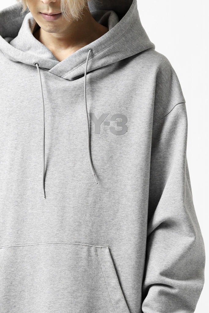 Y-3 Yohji Yamamoto CLASSIC CHEST LOGO HOODIE PARKA / FRENCH TERRY (GREY) - Image 28