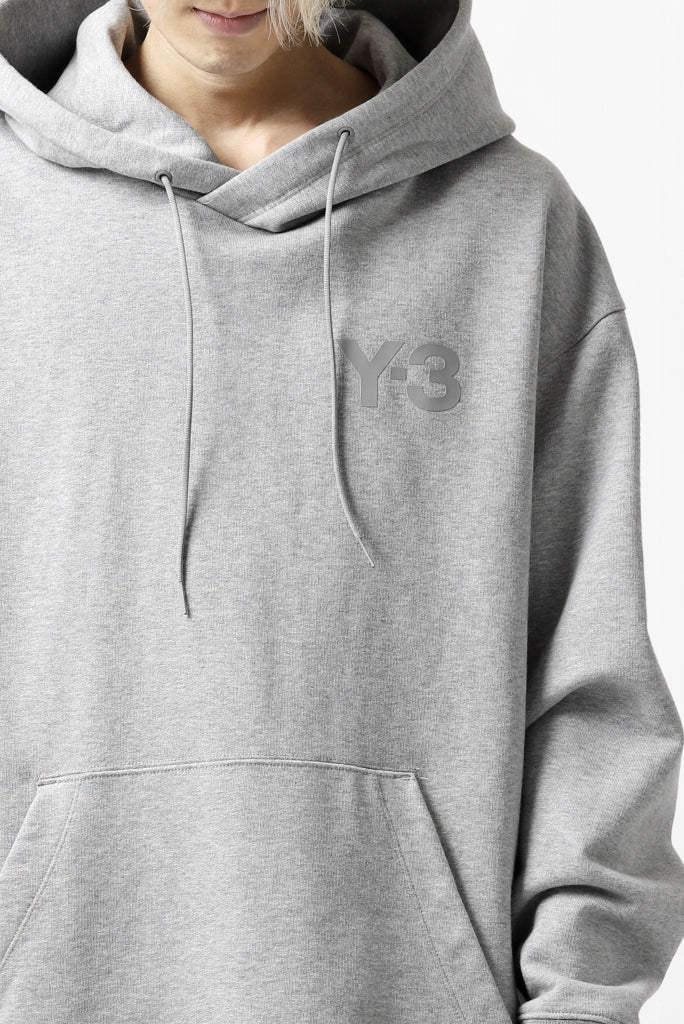 Y-3 Yohji Yamamoto CLASSIC CHEST LOGO HOODIE PARKA / FRENCH TERRY (GREY) - Image 29