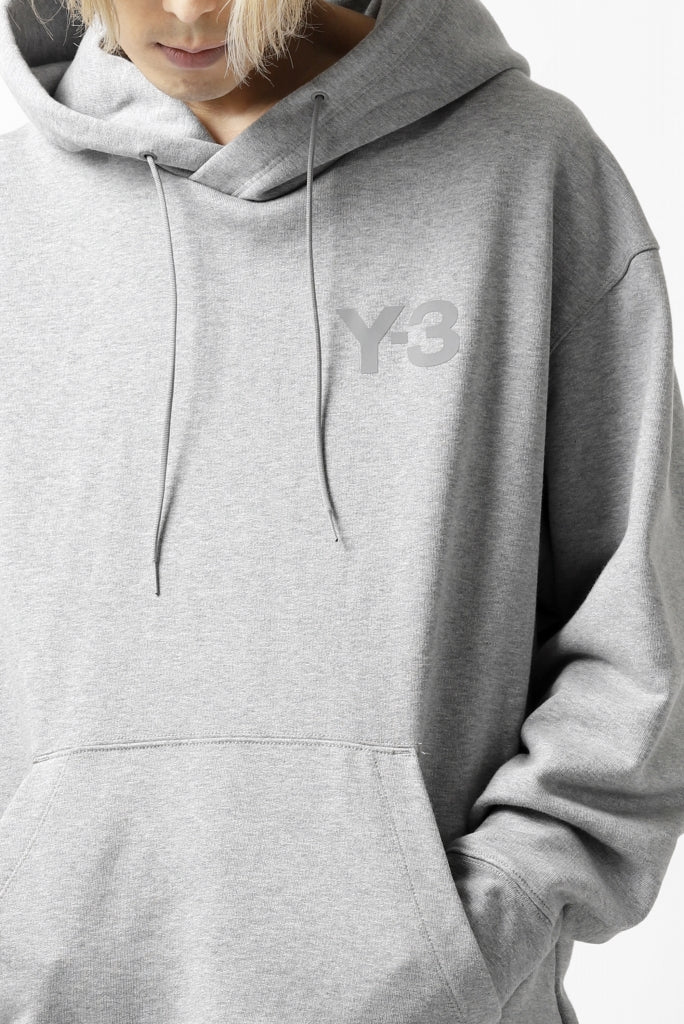 Y-3 Yohji Yamamoto CLASSIC CHEST LOGO HOODIE PARKA / FRENCH TERRY (GREY) - Image 30