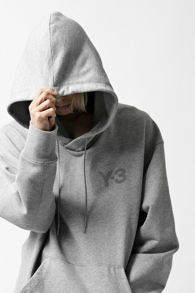 Y-3 Yohji Yamamoto CLASSIC CHEST LOGO HOODIE PARKA / FRENCH TERRY (GREY) - Image 32