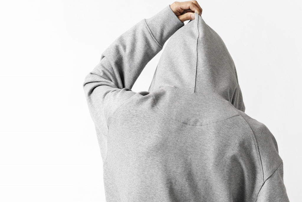 Y-3 Yohji Yamamoto CLASSIC CHEST LOGO HOODIE PARKA / FRENCH TERRY (GREY) - Image 35