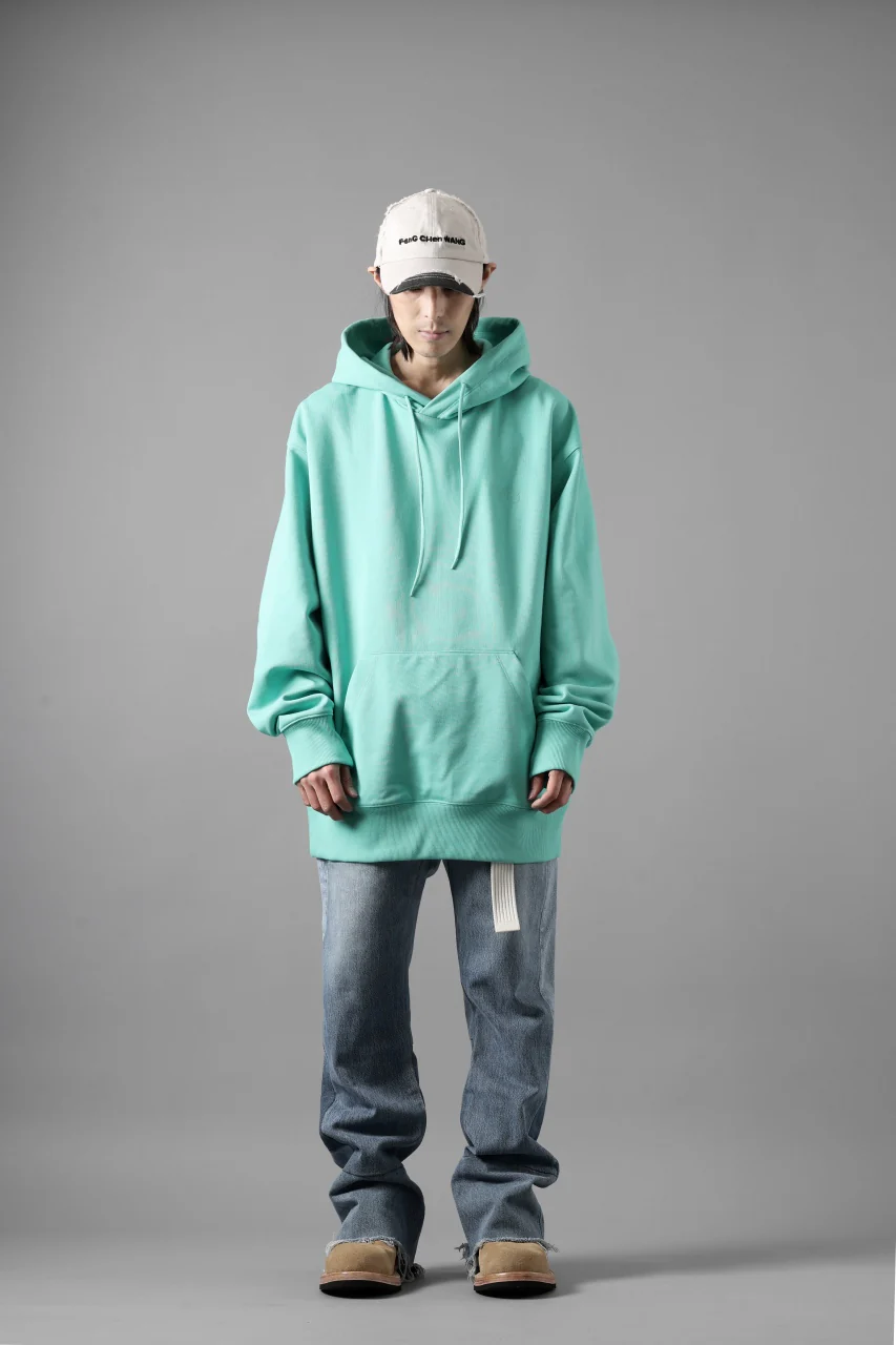 Y-3 Yohji Yamamoto CLASSIC CHEST LOGO LOOSE HOODIE / FRENCH TERRY (ACID MINT) - Image 12