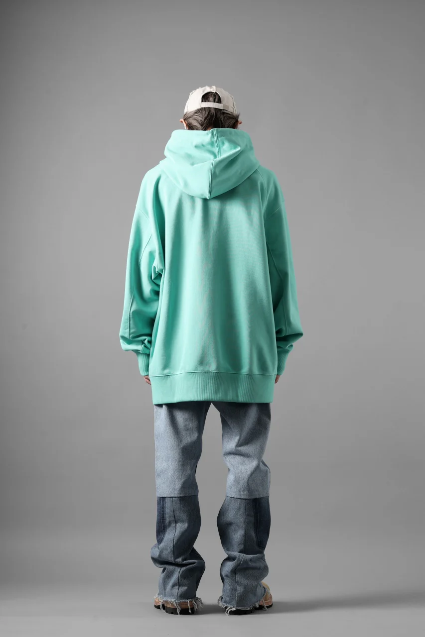 Y-3 Yohji Yamamoto CLASSIC CHEST LOGO LOOSE HOODIE / FRENCH TERRY (ACID MINT) - Image 14