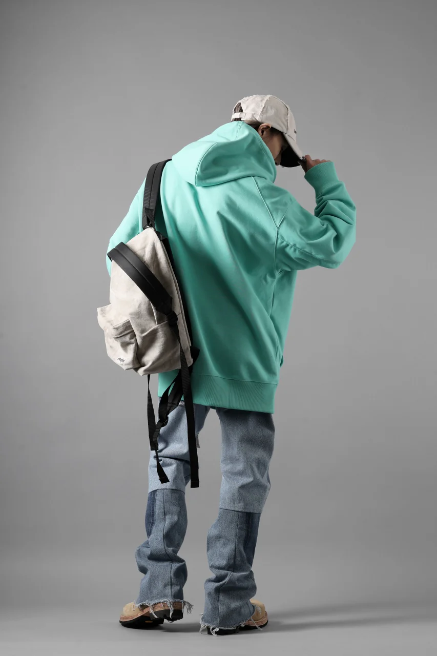 Y-3 Yohji Yamamoto CLASSIC CHEST LOGO LOOSE HOODIE / FRENCH TERRY (ACID MINT) - Image 16
