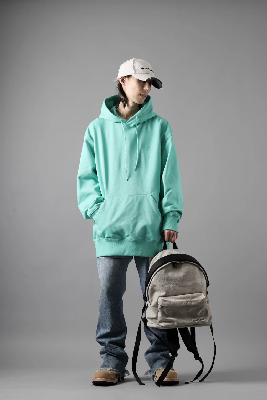 Y-3 Yohji Yamamoto CLASSIC CHEST LOGO LOOSE HOODIE / FRENCH TERRY (ACID MINT) - Image 20