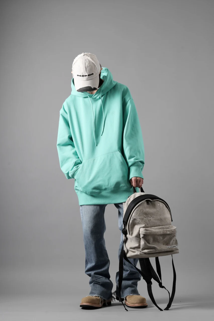 Y-3 Yohji Yamamoto CLASSIC CHEST LOGO LOOSE HOODIE / FRENCH TERRY (ACID MINT) - Image 21