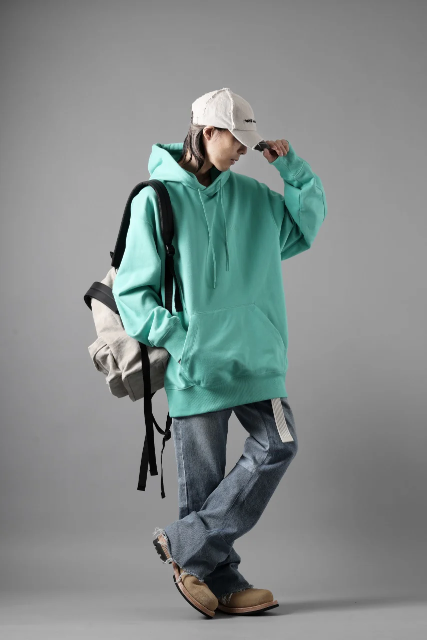 Y-3 Yohji Yamamoto CLASSIC CHEST LOGO LOOSE HOODIE / FRENCH TERRY (ACID MINT) - Image 23