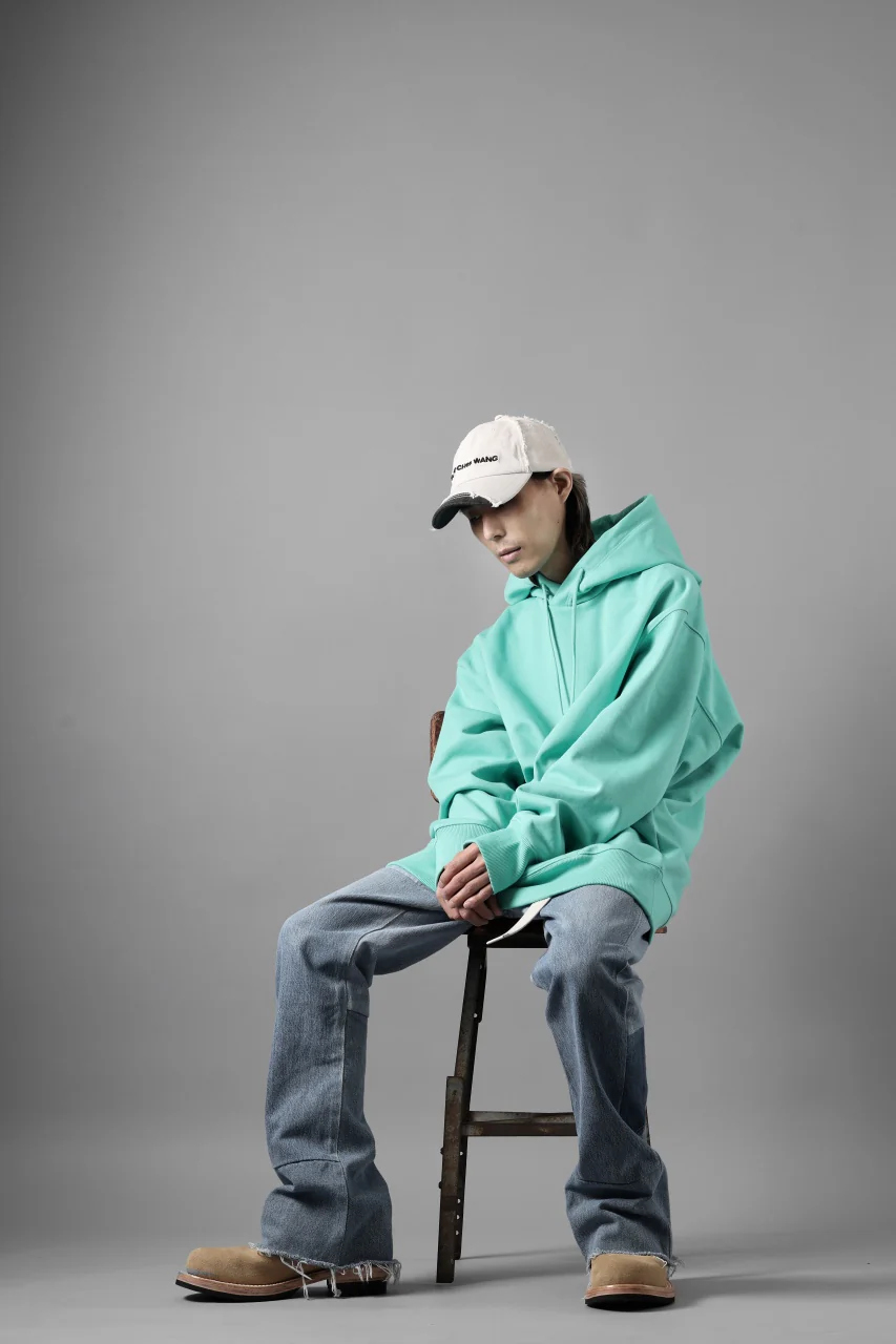 Y-3 Yohji Yamamoto CLASSIC CHEST LOGO LOOSE HOODIE / FRENCH TERRY (ACID MINT) - Image 24