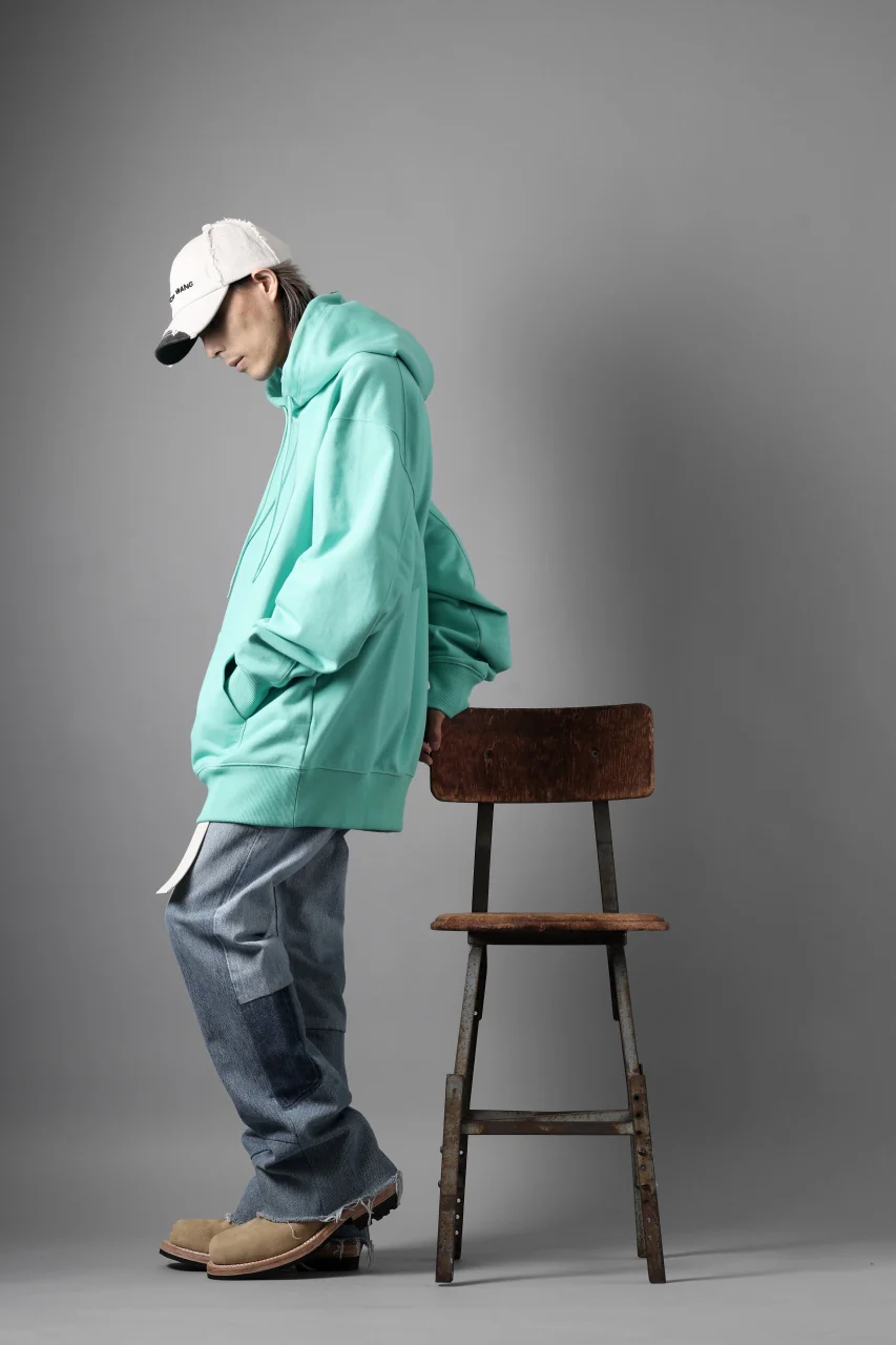Y-3 Yohji Yamamoto CLASSIC CHEST LOGO LOOSE HOODIE / FRENCH TERRY (ACID MINT) - Image 25