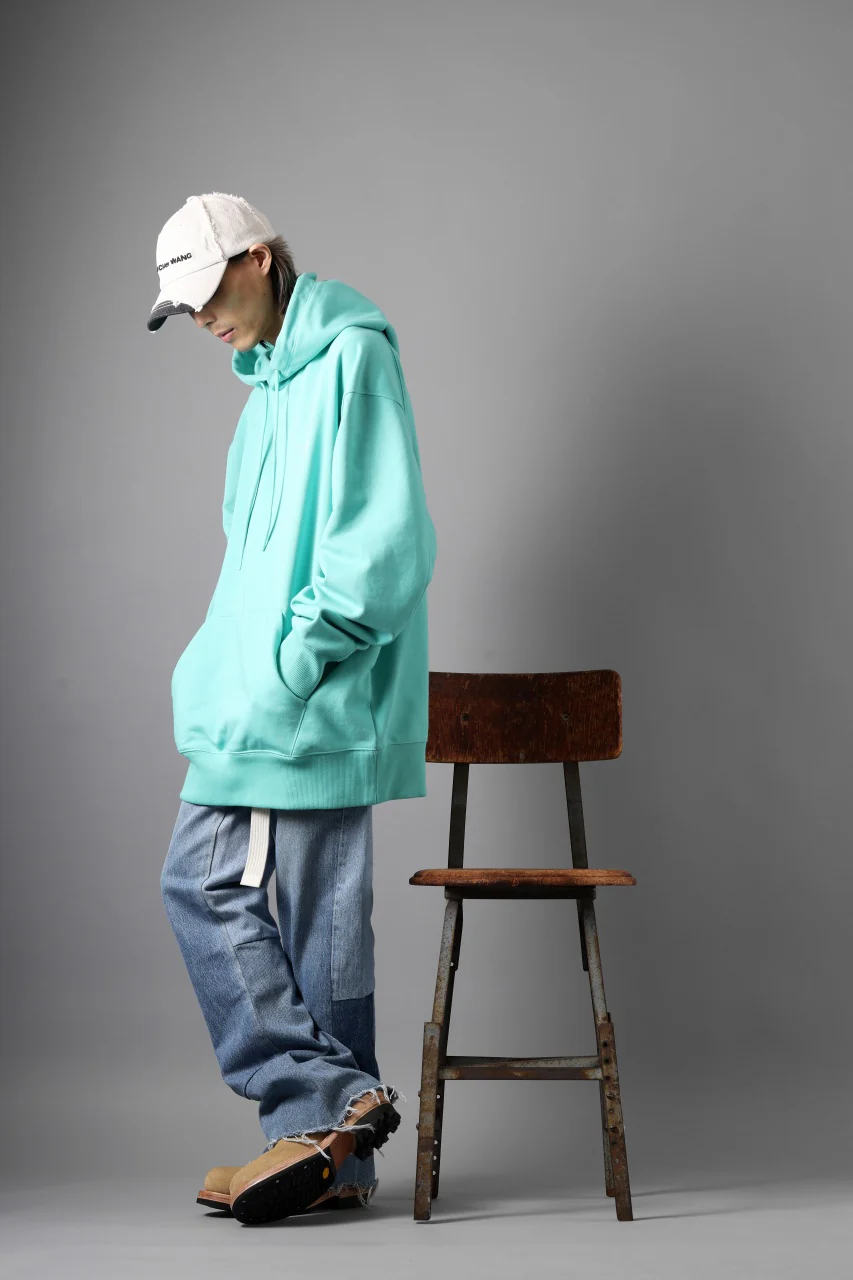 Y-3 Yohji Yamamoto CLASSIC CHEST LOGO LOOSE HOODIE / FRENCH TERRY (ACID MINT) - Image 26