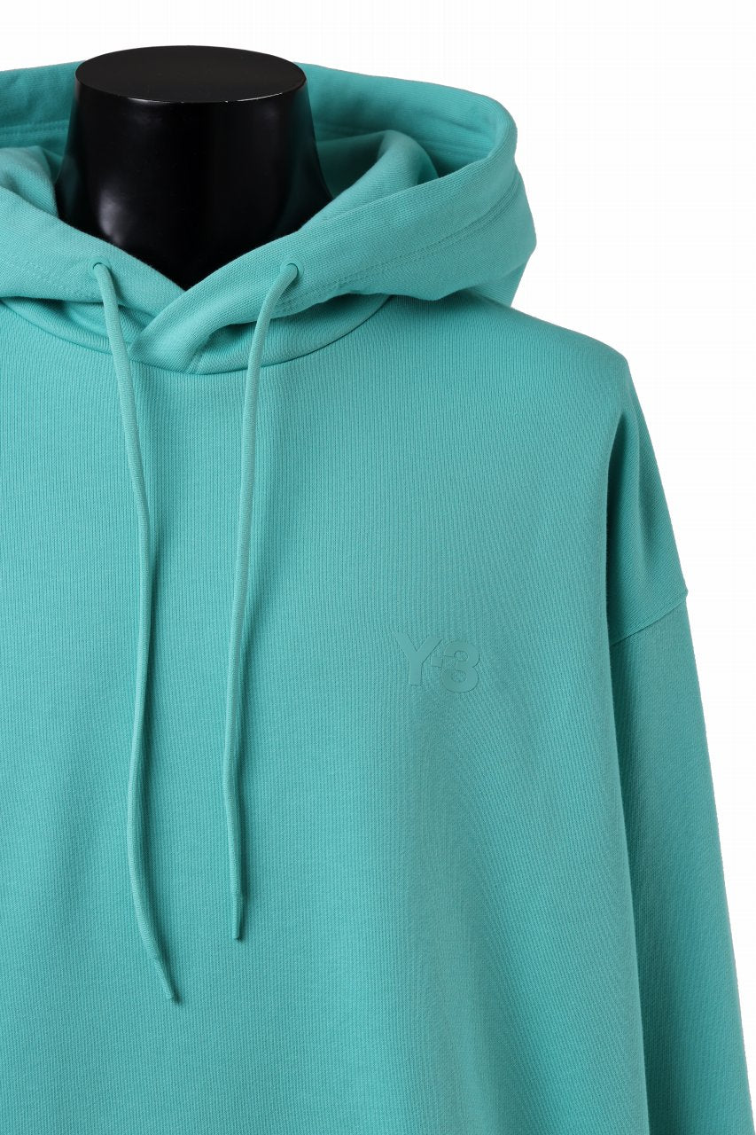 Y-3 Yohji Yamamoto CLASSIC CHEST LOGO LOOSE HOODIE / FRENCH TERRY (ACID MINT) - Image 5
