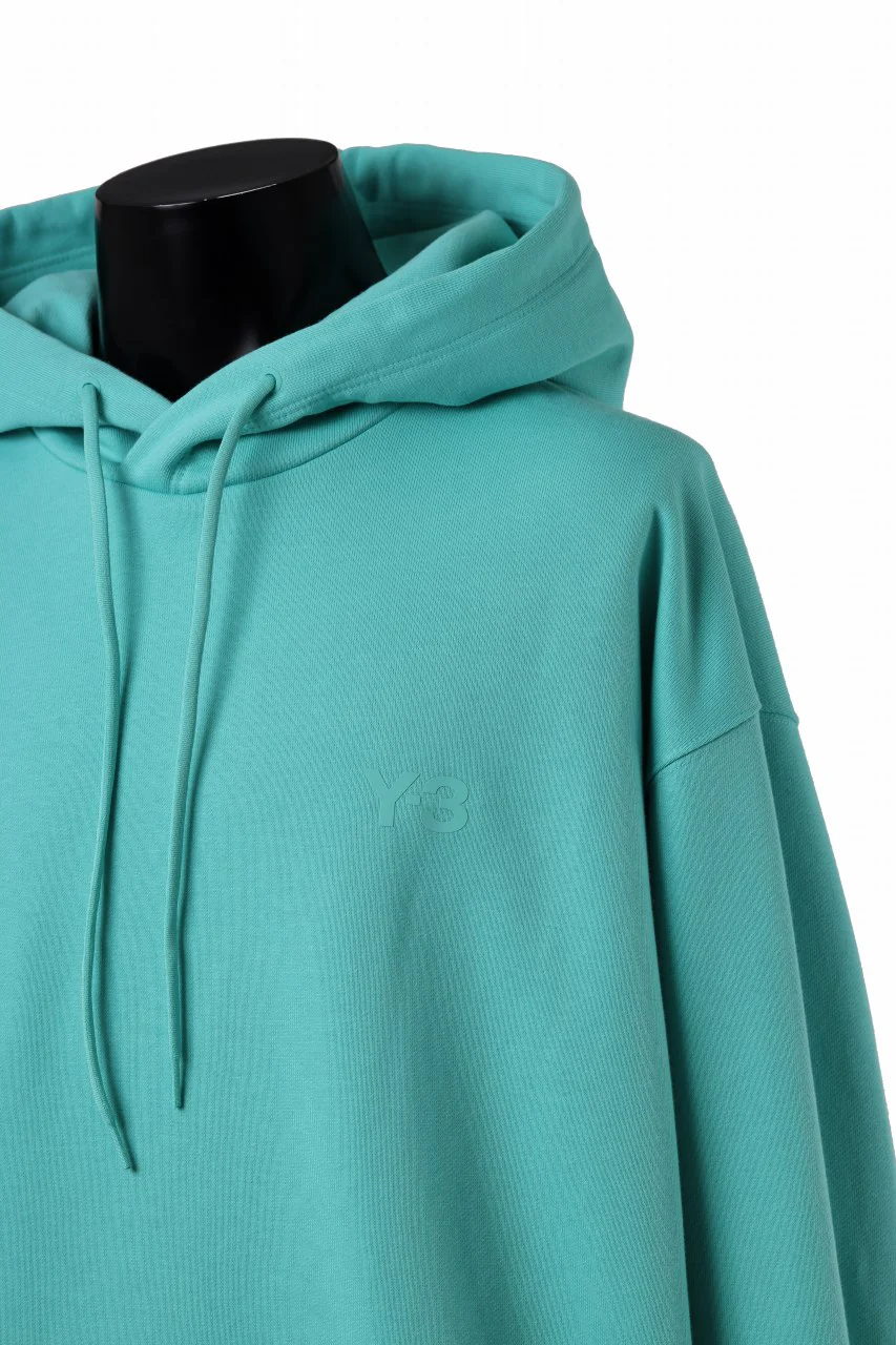Y-3 Yohji Yamamoto CLASSIC CHEST LOGO LOOSE HOODIE / FRENCH TERRY (ACID MINT) - Image 8
