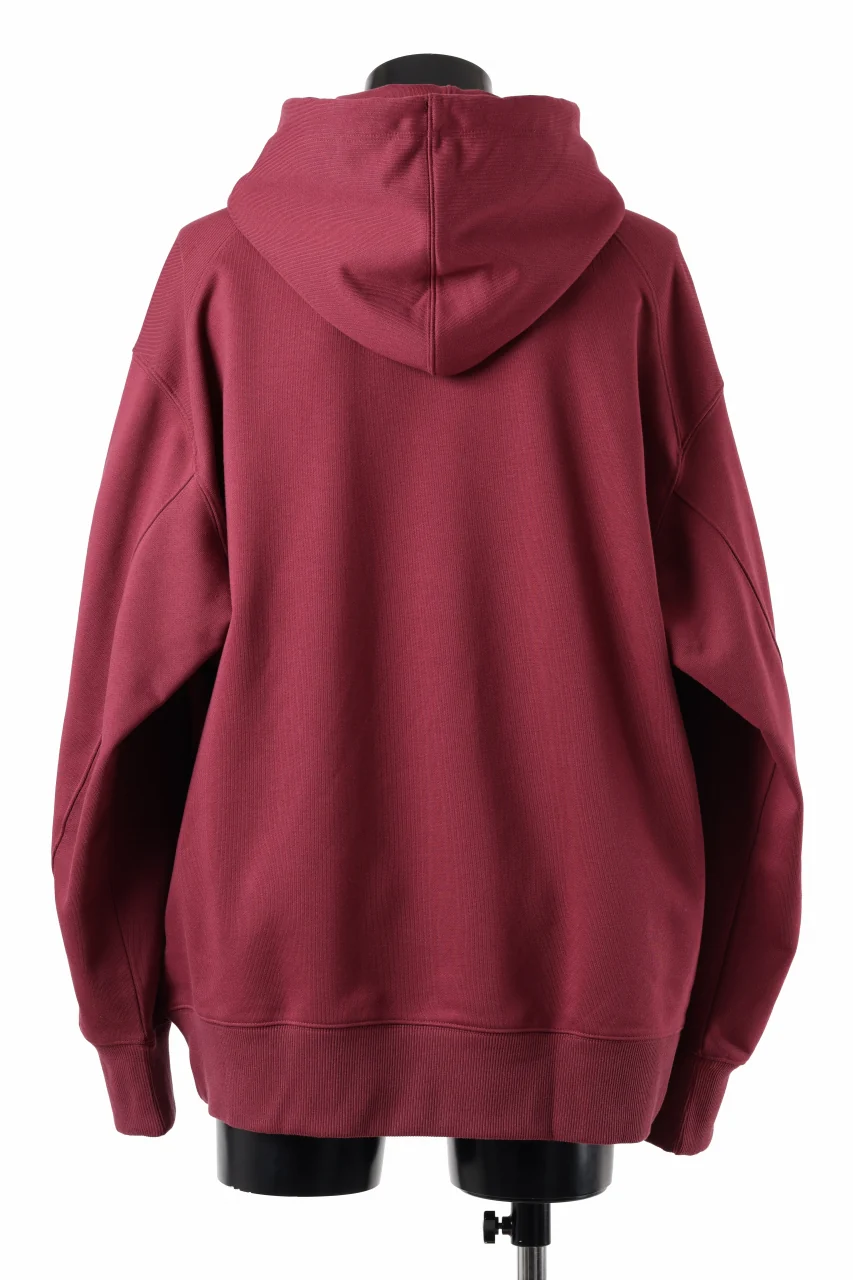 Y-3 Yohji Yamamoto CLASSIC CHEST LOGO LOOSE HOODIE / FRENCH TERRY (SHADOW RED) - Image 4