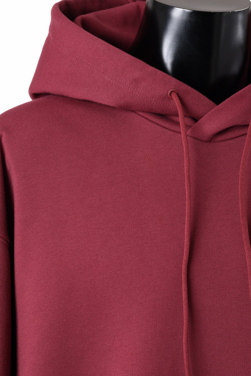 Y-3 Yohji Yamamoto CLASSIC CHEST LOGO LOOSE HOODIE / FRENCH TERRY (SHADOW RED) - Image 7