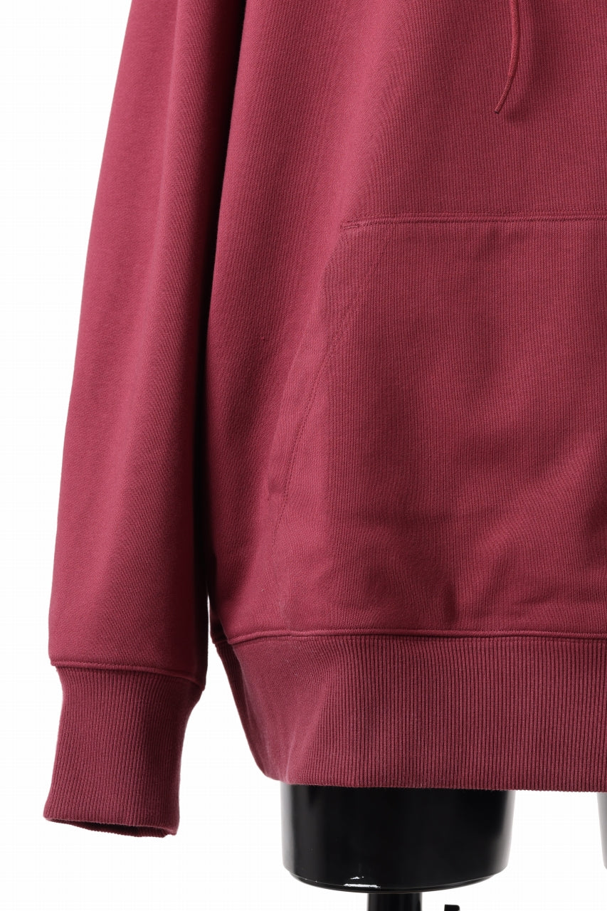 Y-3 Yohji Yamamoto CLASSIC CHEST LOGO LOOSE HOODIE / FRENCH TERRY (SHADOW RED) - Image 8