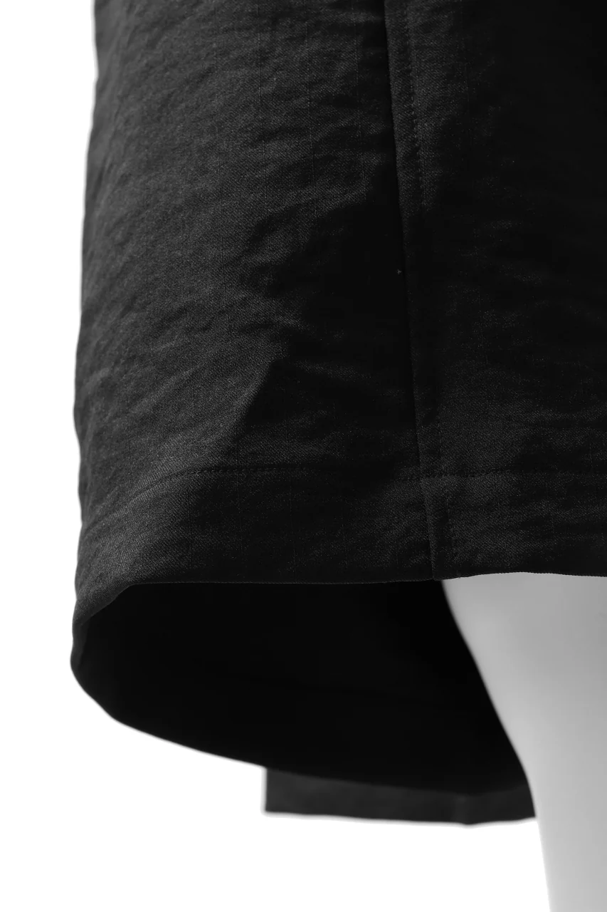 Y-3 Yohji Yamamoto CLASSIC TAILOR SHORT PANTS / POLY TWILL (BLACK) - Image 16